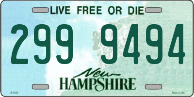 NH license plate 2999494