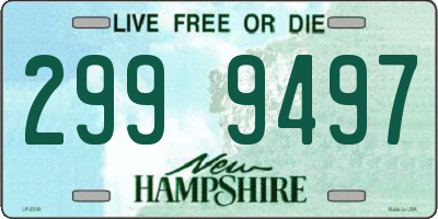 NH license plate 2999497