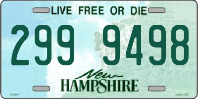 NH license plate 2999498