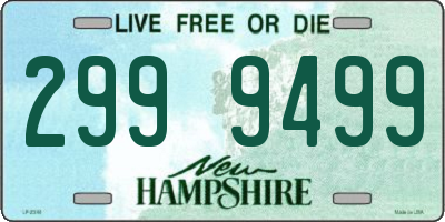 NH license plate 2999499