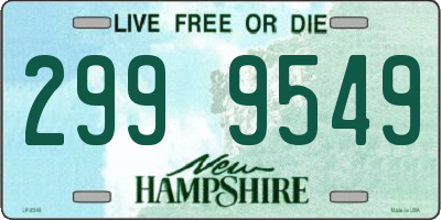 NH license plate 2999549
