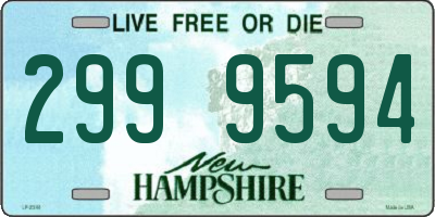 NH license plate 2999594