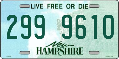 NH license plate 2999610