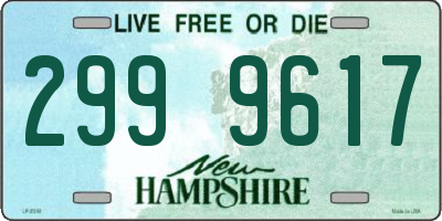 NH license plate 2999617