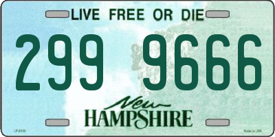 NH license plate 2999666