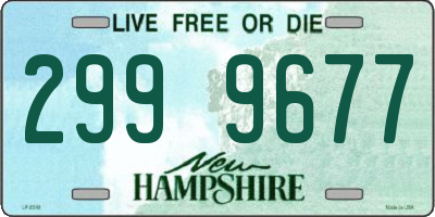 NH license plate 2999677