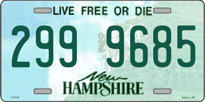 NH license plate 2999685
