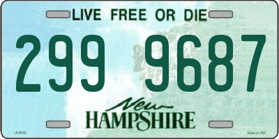 NH license plate 2999687