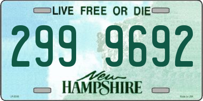 NH license plate 2999692