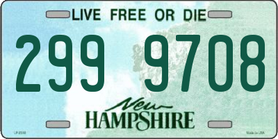 NH license plate 2999708