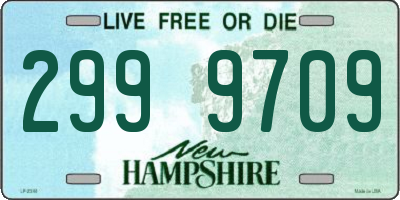 NH license plate 2999709