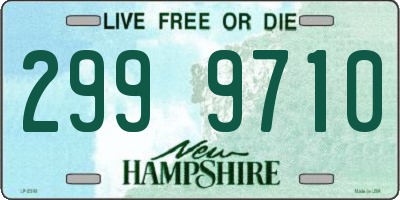 NH license plate 2999710