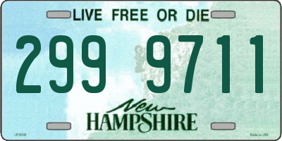 NH license plate 2999711