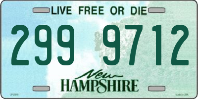 NH license plate 2999712