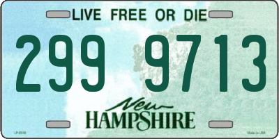 NH license plate 2999713