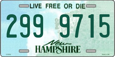 NH license plate 2999715