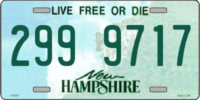 NH license plate 2999717