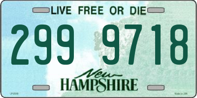 NH license plate 2999718