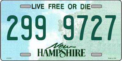 NH license plate 2999727