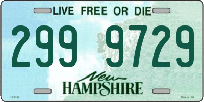 NH license plate 2999729