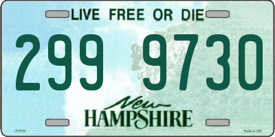 NH license plate 2999730