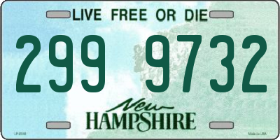 NH license plate 2999732