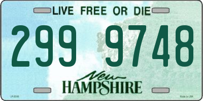 NH license plate 2999748