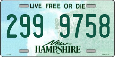 NH license plate 2999758