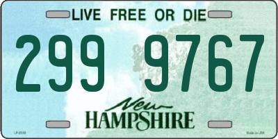 NH license plate 2999767