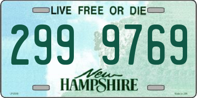 NH license plate 2999769