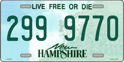 NH license plate 2999770