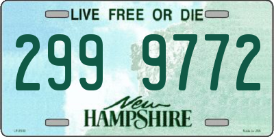 NH license plate 2999772