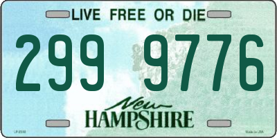 NH license plate 2999776