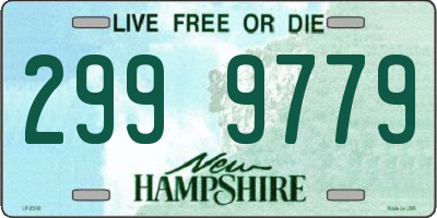 NH license plate 2999779