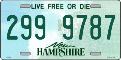 NH license plate 2999787