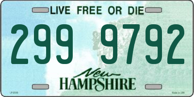 NH license plate 2999792
