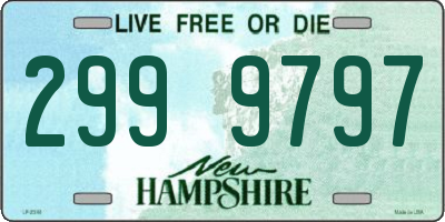 NH license plate 2999797
