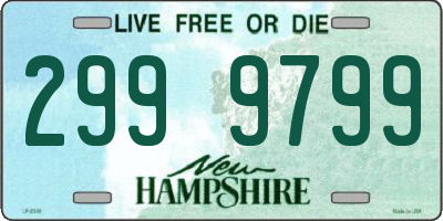 NH license plate 2999799