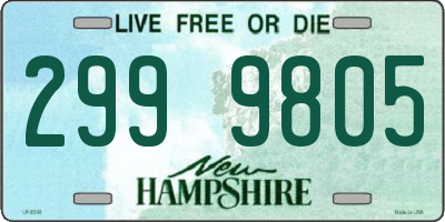NH license plate 2999805