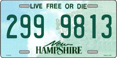 NH license plate 2999813
