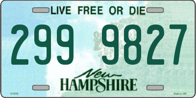 NH license plate 2999827