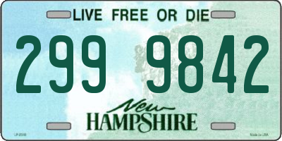 NH license plate 2999842