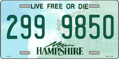 NH license plate 2999850