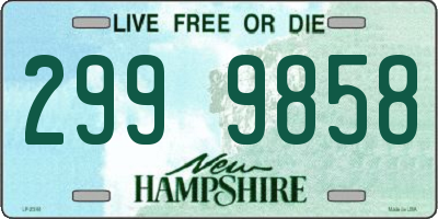 NH license plate 2999858