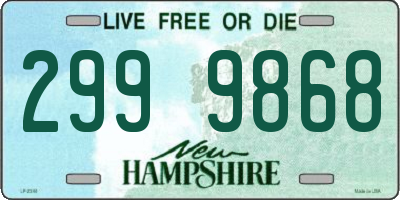 NH license plate 2999868