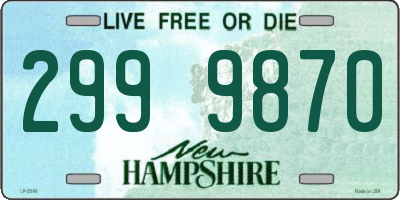 NH license plate 2999870