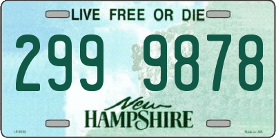 NH license plate 2999878
