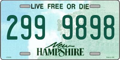 NH license plate 2999898