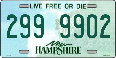 NH license plate 2999902