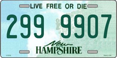 NH license plate 2999907